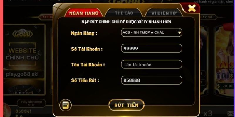 Lý do không thể rút tiền Go88